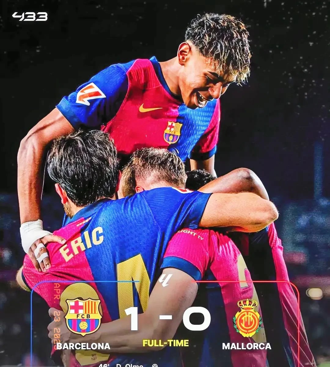 包含巴塞罗那击败对手，晋级希望渺茫的词条